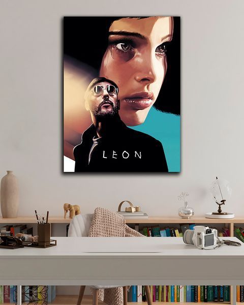 Картина с героями фильма - LEON - 30х40 см