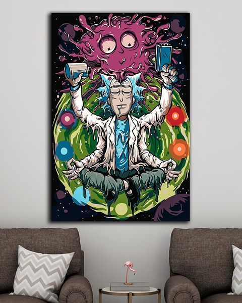 Картина на подарунок - Rick Sanchez Теорія Спокою - 50х70 см