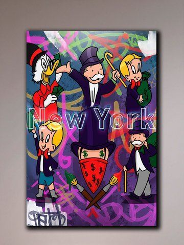 Картина для офісу - New York Monopoly - 80х120 см