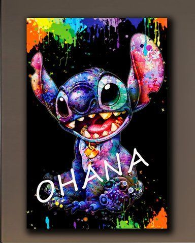 Картина на полотні Стіч Ohana для дитячої кімнати - 80х120 см