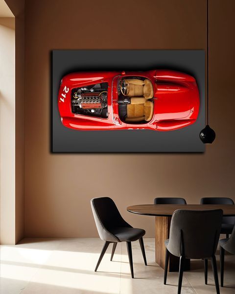 Картина з машиною - Ferrari Classic 211 - 40х60 см