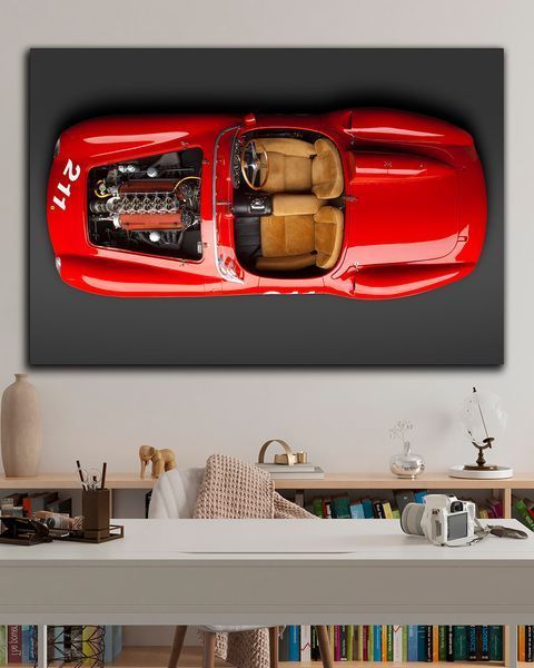 Картина з машиною - Ferrari Classic 211 - 40х60 см