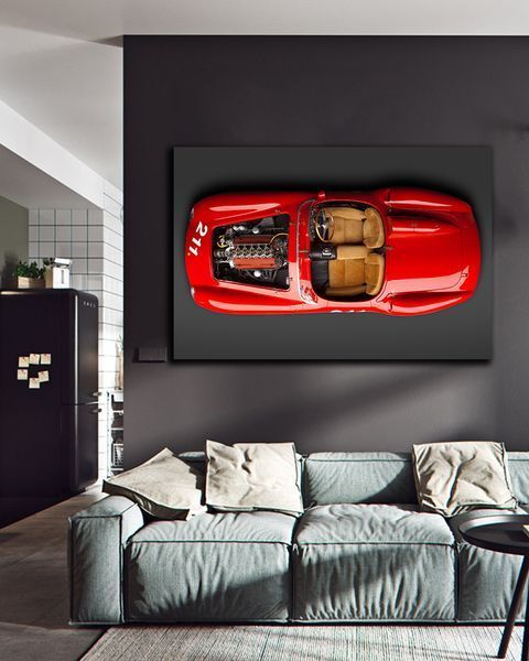 Картина з машиною - Ferrari Classic 211 - 40х60 см