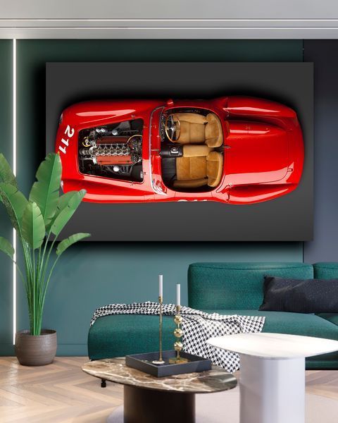 Картина з машиною - Ferrari Classic 211 - 40х60 см