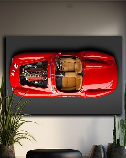 Картина з машиною - Ferrari Classic 211 - 40х60 см