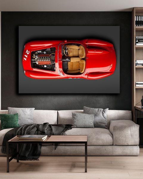 Картина з машиною - Ferrari Classic 211 - 40х60 см