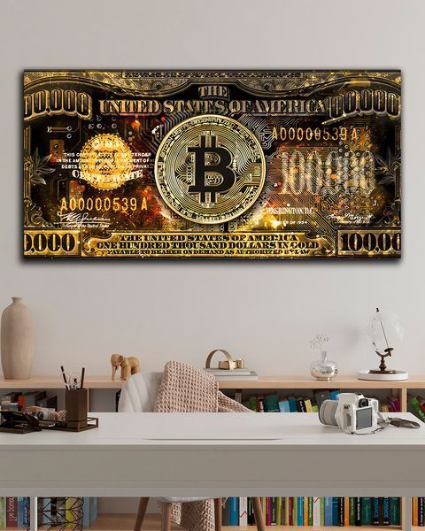 відео картина з криптовалютою Bitcoin