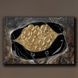 Картина на полотні Golden Bitcoins Bag - Подарунок трейдеру та декор для офісу - 80х120 см
