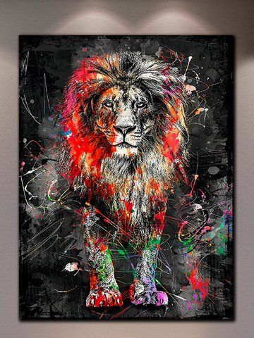 Картина для інтерєру з левом - Lion ART - 30х40 см