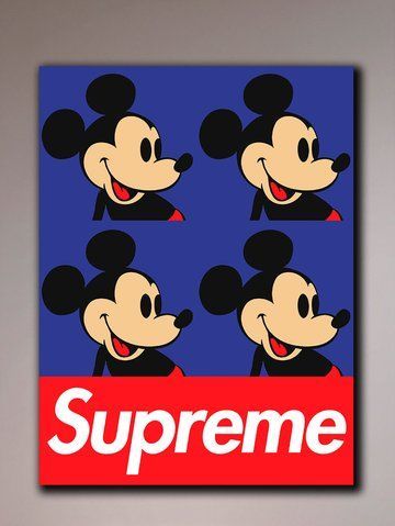Картина для офісу - Supreme Mickey - 90х120 см