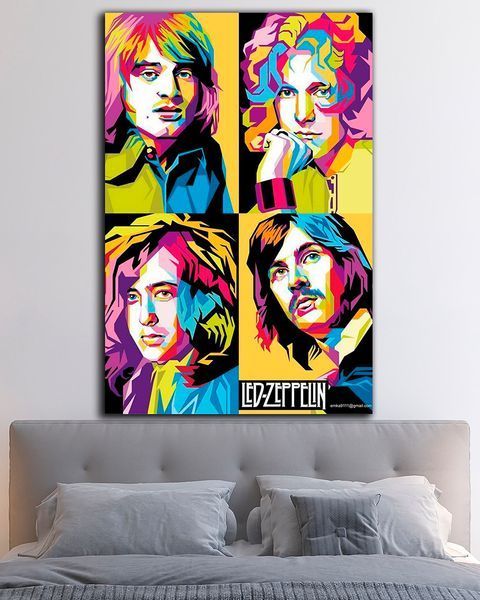 Картина на подарок - Led Zeppelin Art - 40х60 см