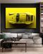 Картина с авто Porsche 911 Yellow Dream - Декор для дома и гаража - 40х60 см MIX-625 фото 11