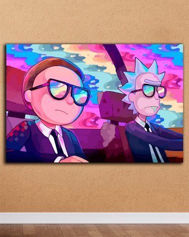 Картина на подарок - Rick and Morty На Задании - 50х70 см