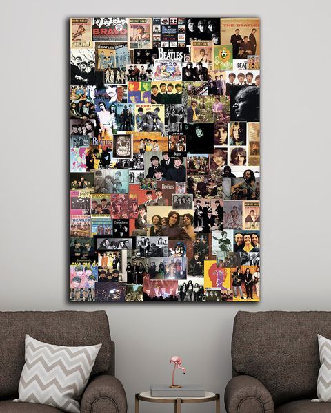 Картина на подарок - The Beatles Wall- 40х60 см
