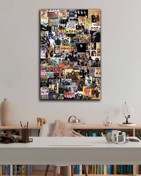 Картина на подарок - The Beatles Wall- 40х60 см