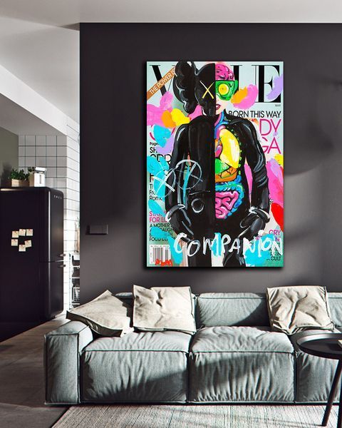 Картина - KAWS VOUGUE STYLE - 40х60 см