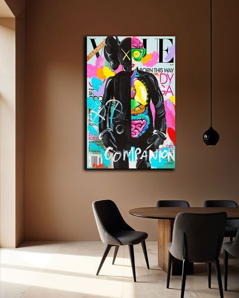 Картина - KAWS VOUGUE STYLE - 40х60 см