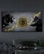 Картина на полотні Бик та Ведмедь Bitcoin - Подарунок трейдеру та декор в офіс - 30х60 см MIX-237 фото 7