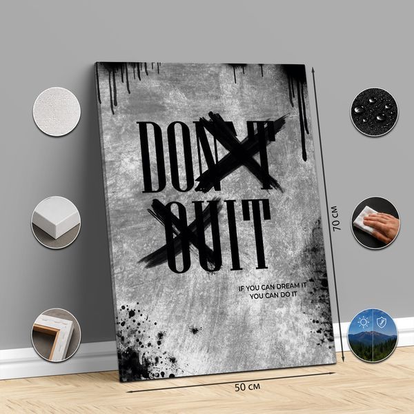Картина з мотиваційним написом &ndash; Do It &ndash; для офісу - 30х40 см