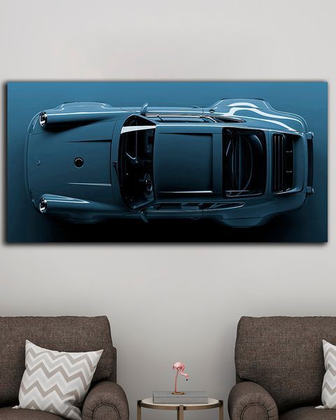 Картина с автомобилем Porsche для гаража.